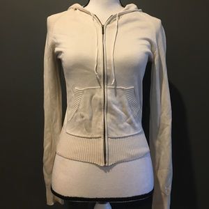 To The Max Ivory sweater knit hoodie
